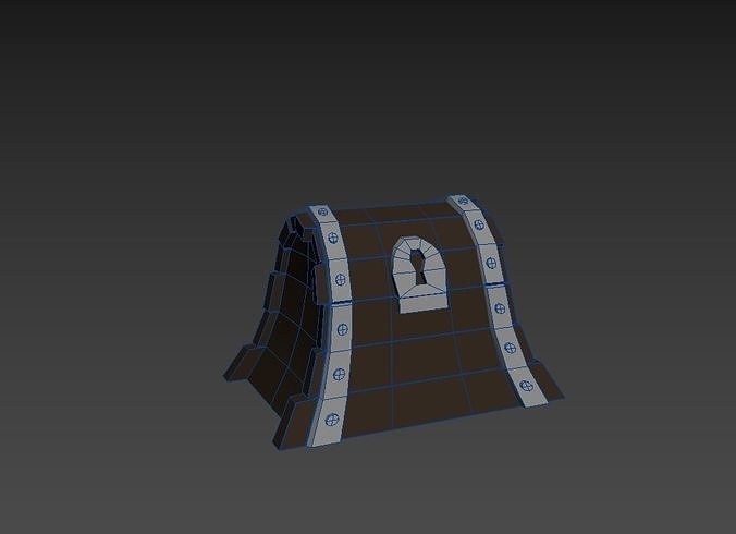 3D model Low Poly Treasure Chest VR / AR / low-poly | CGTrader