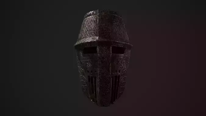 Medieval Crusader Knight Helmet