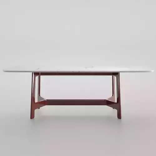 Red base table 3D model