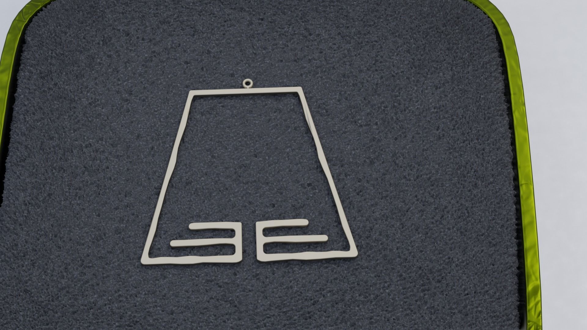 E Pendant earring box with logo 3D print model_3