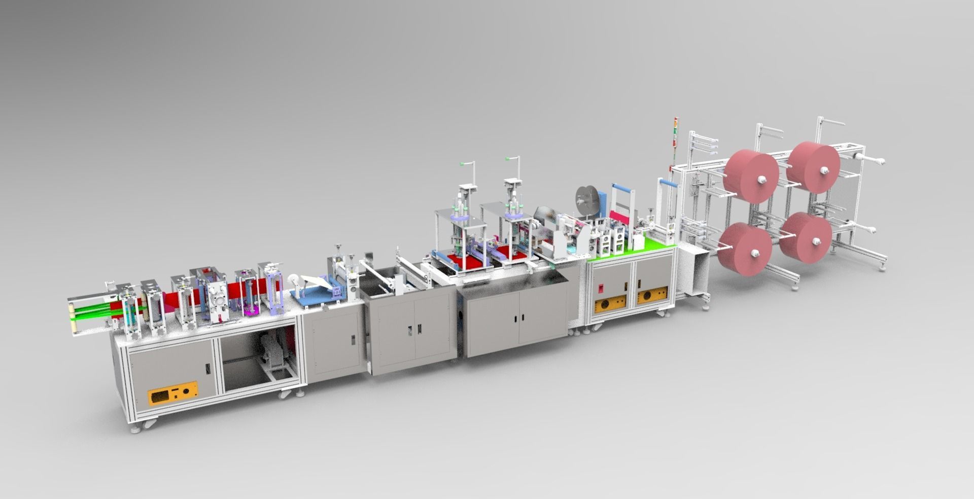  N95 mask production machine 3D model_7
