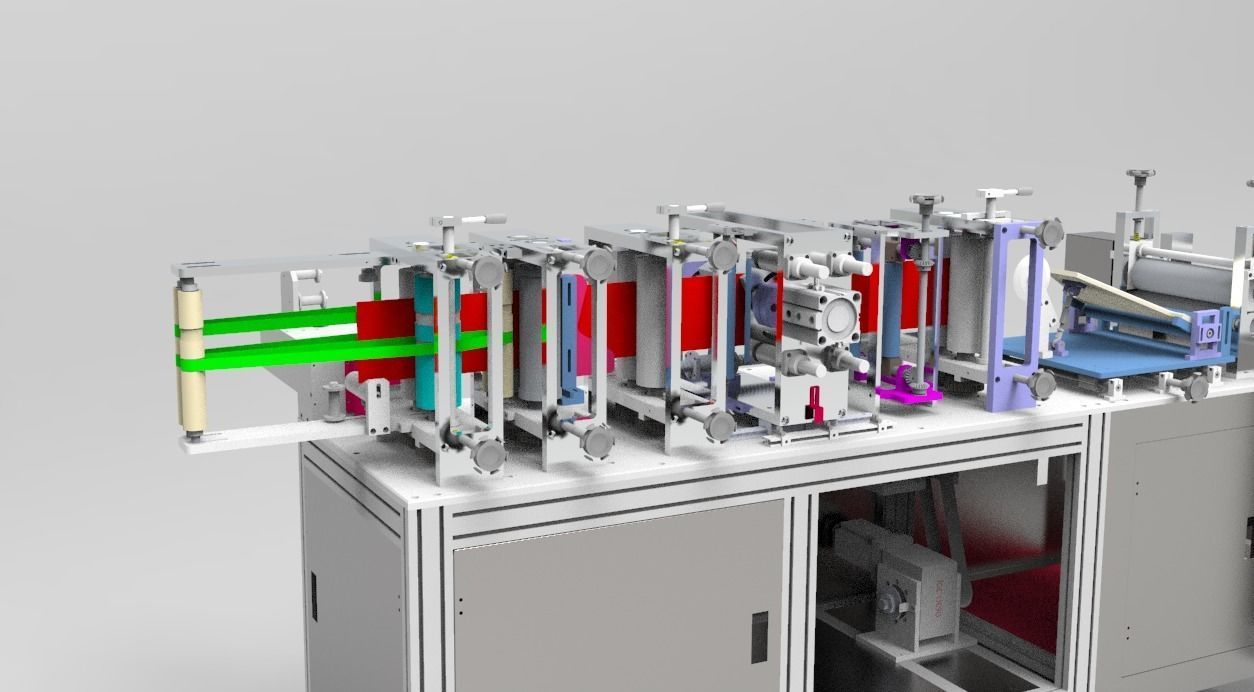  N95 mask production machine 3D model_12