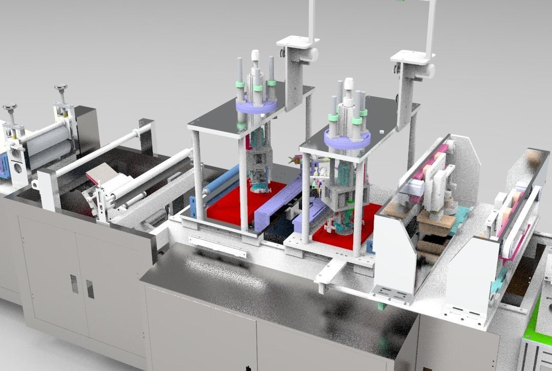  N95 mask production machine 3D model_10