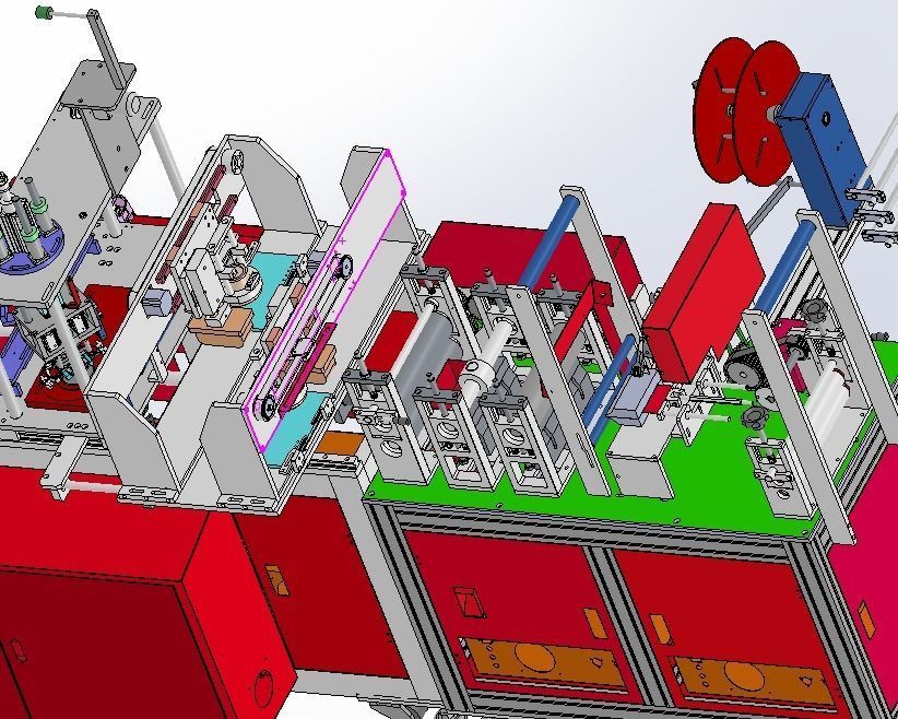  N95 mask production machine 3D model_14