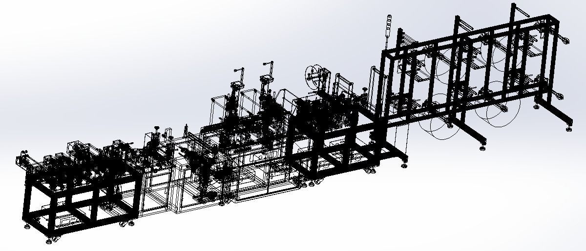  N95 mask production machine 3D model_20