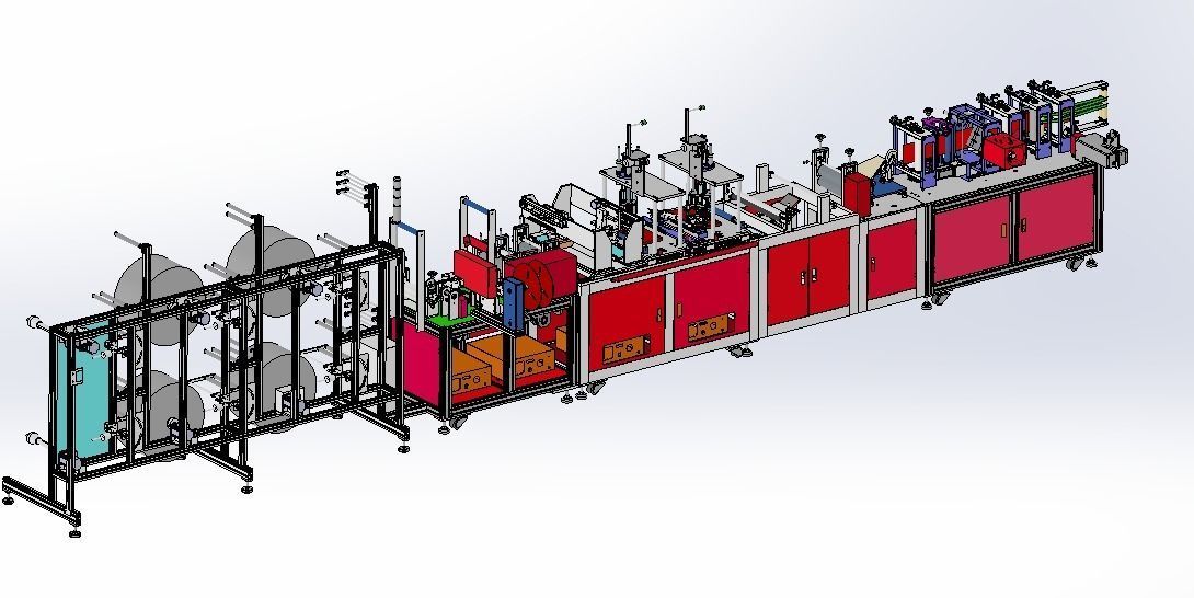  N95 mask production machine 3D model_15