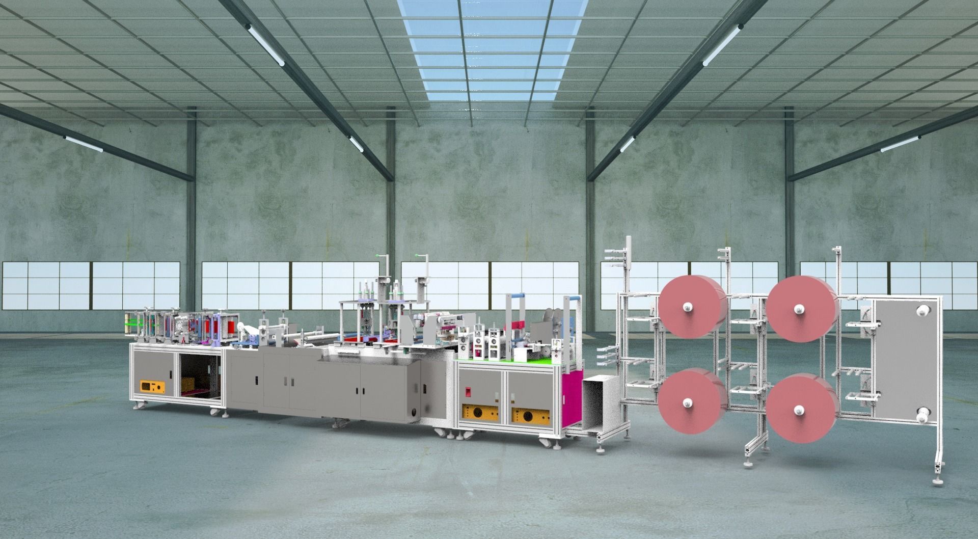  N95 mask production machine 3D model_6