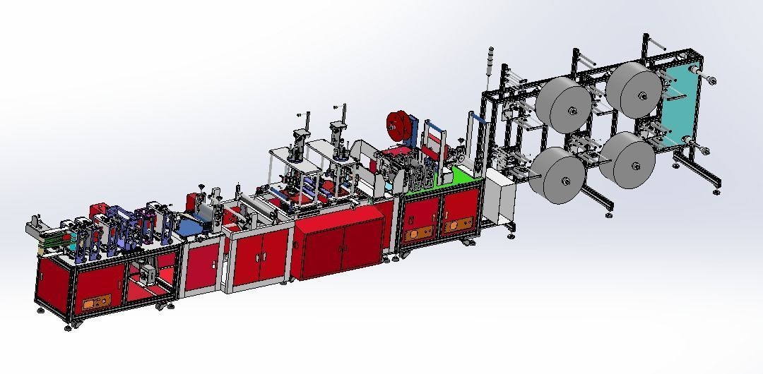  N95 mask production machine 3D model_11