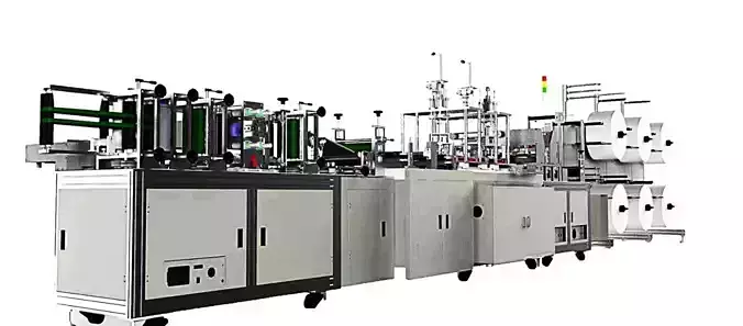  N95 mask production machine 3D model