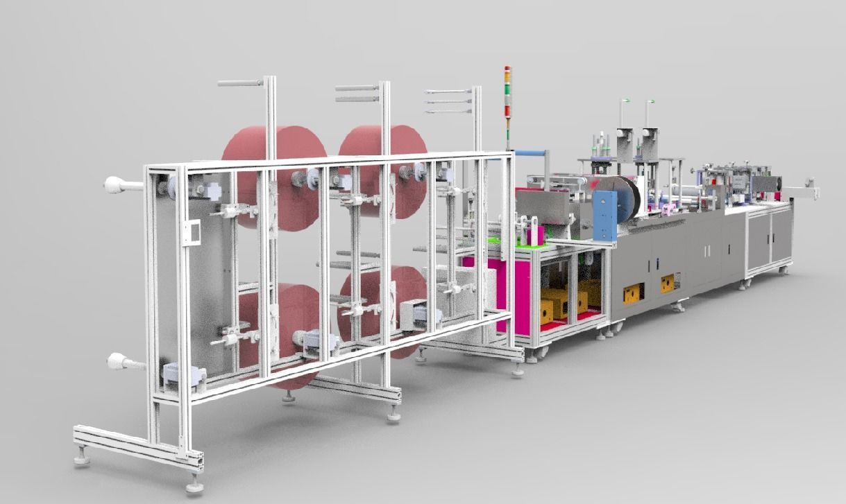  N95 mask production machine 3D model_21