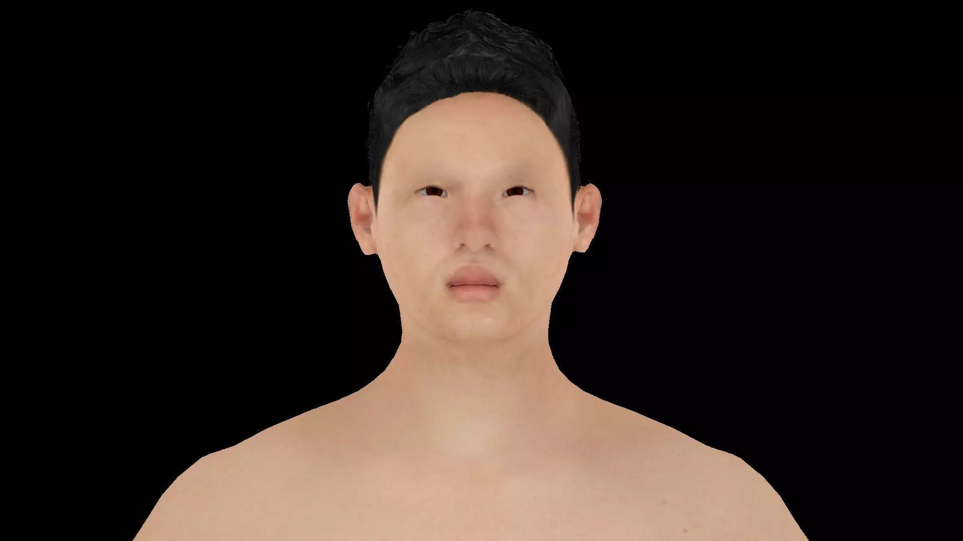 Model 1 male nude mannequin 3D model_0