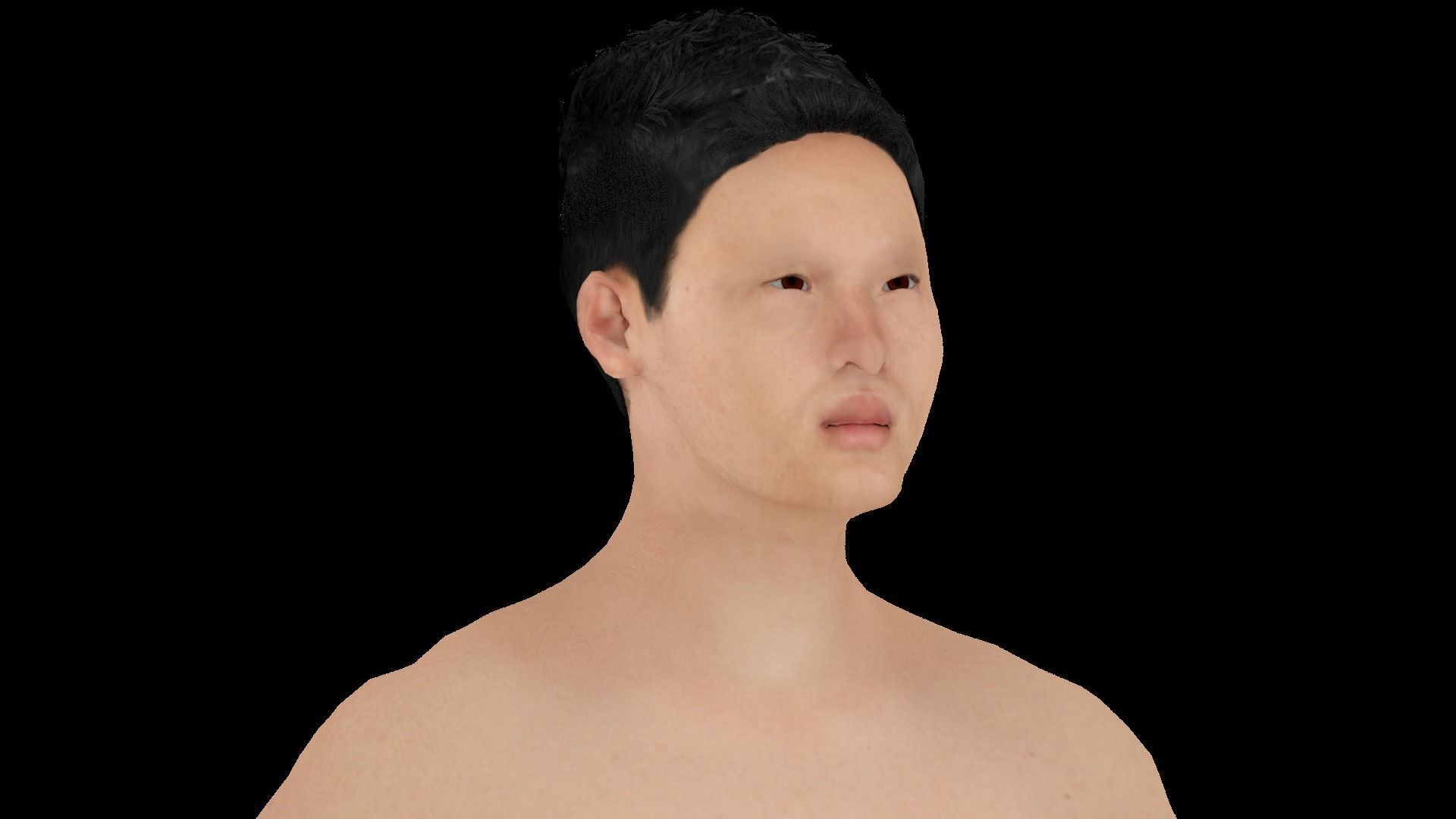 Model 1 male nude mannequin 3D model_1