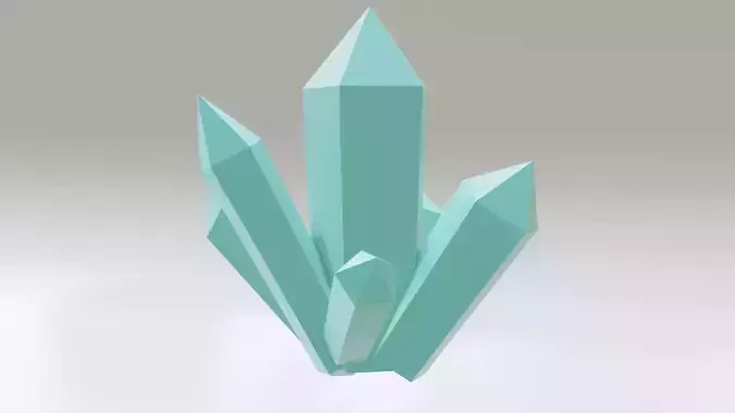 Low Poly Crystal Asset