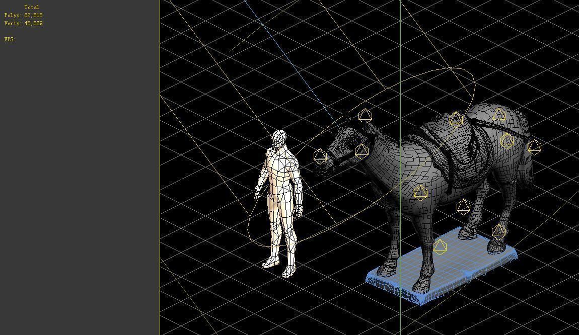 Game Model - Terracotta Warriors and Horses 3D model_2