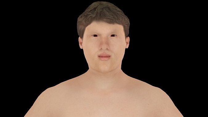 Model 4 nude man 3D model