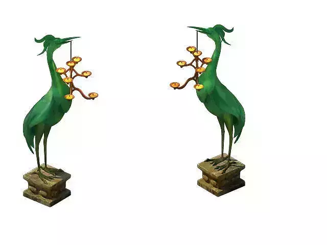 Game Model - Tomb of the Crane Light figurines 3D model