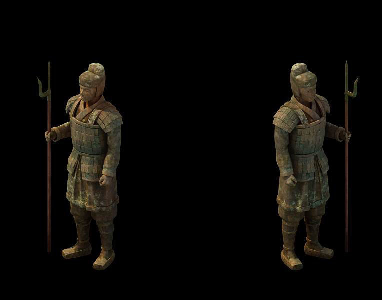 Game Model - Tomb of the Terracotta Warriors 3D model_1