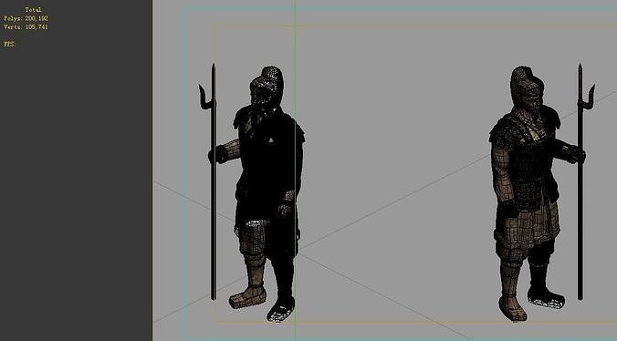Game Model - Tomb of the Terracotta Warriors 3D model