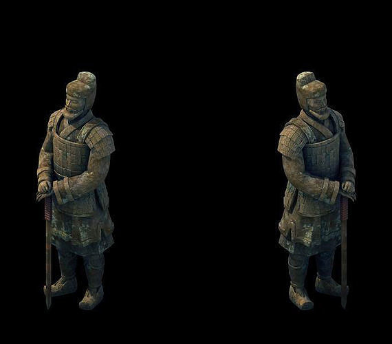 Game Model - Tomb of the Terracotta Warriors 02 3D model