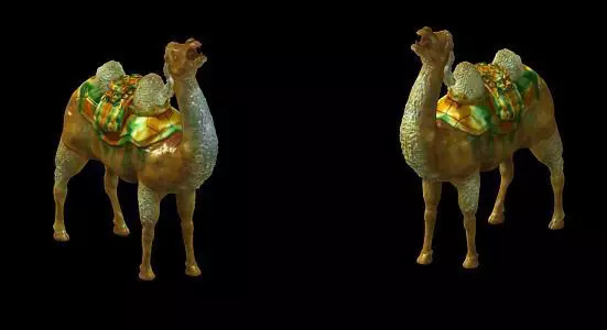 Game Model - Ancient tomb ceramic three - color ca 3D model_0