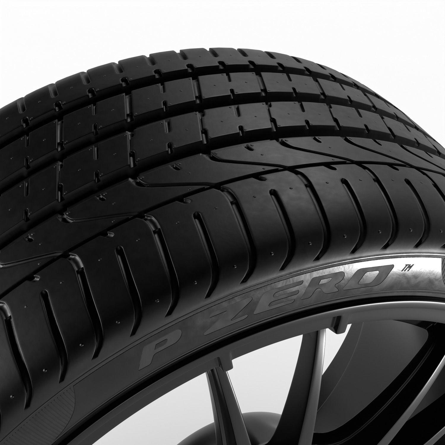 WHEEL PIRELLI P ZERO - 3D PRINT READY 3D model_4