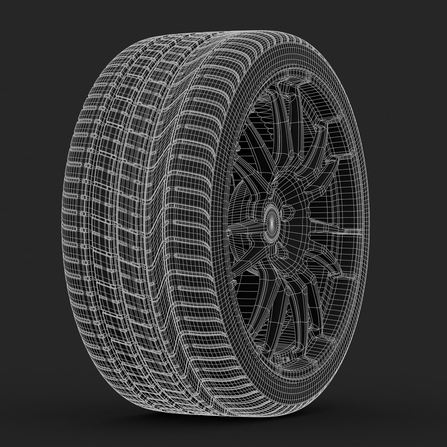 WHEEL PIRELLI P ZERO - 3D PRINT READY 3D model_5