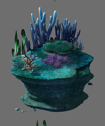 Game Model - Seabed - Seabed Reef 3D model