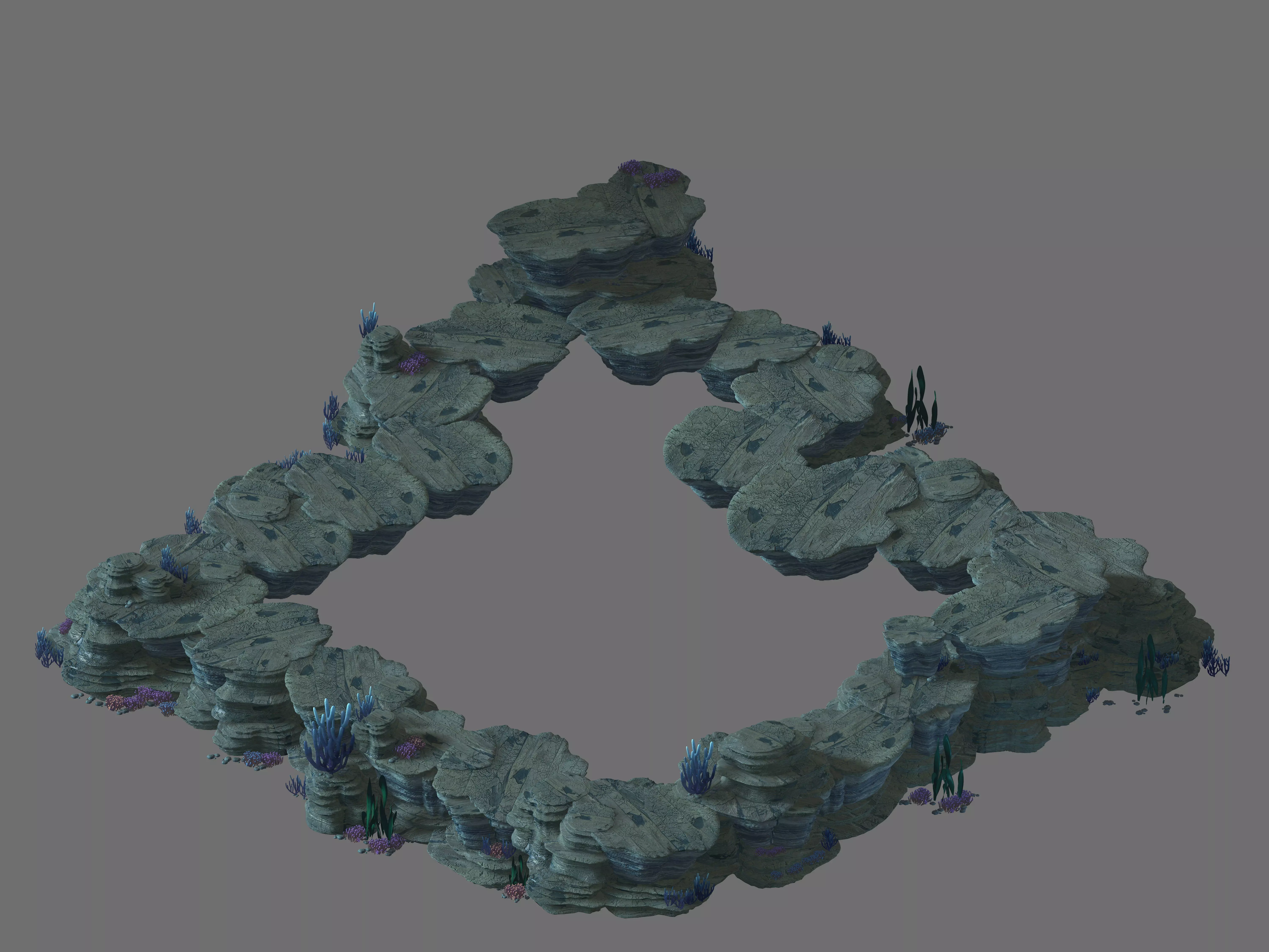 Game Model - Seabed Cliff 1 3D model_0