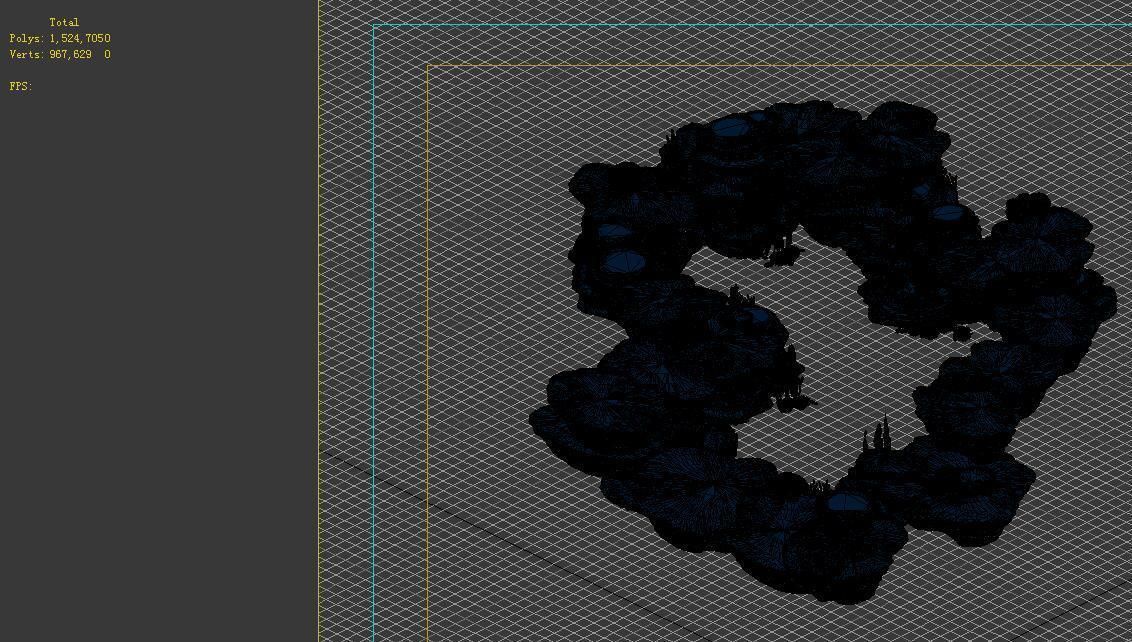 Game Model - Seabed Cliff 2 3D model_1