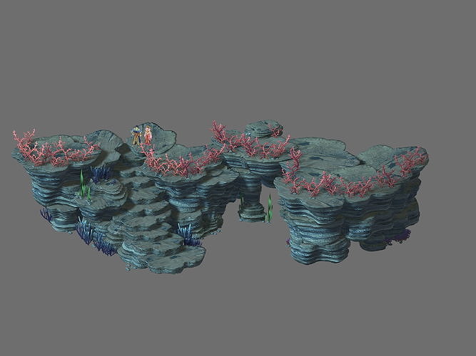 Game Model - Seabed Cliff 3 3D model