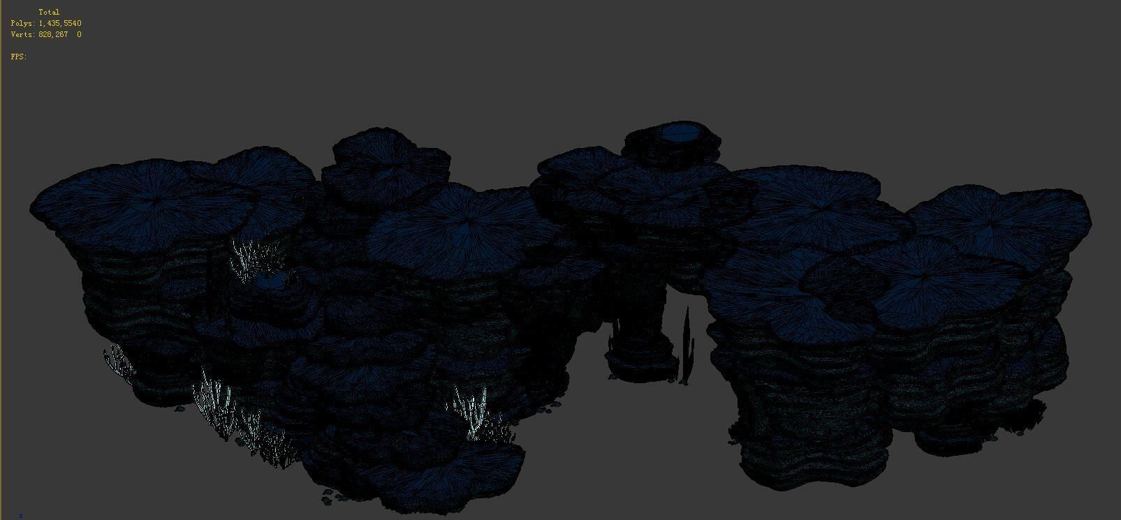 Game Model - Seabed Cliff 3 3D model_1
