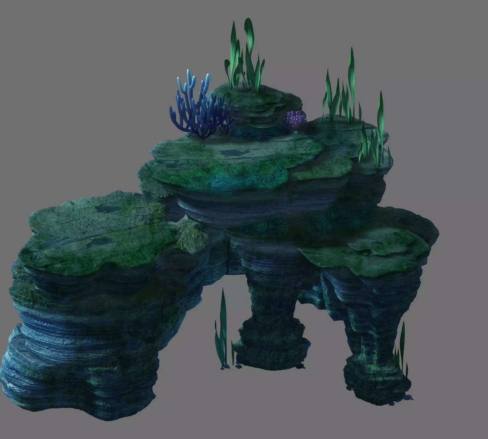 Game Model - Trench Bottom Cave 3D model_0