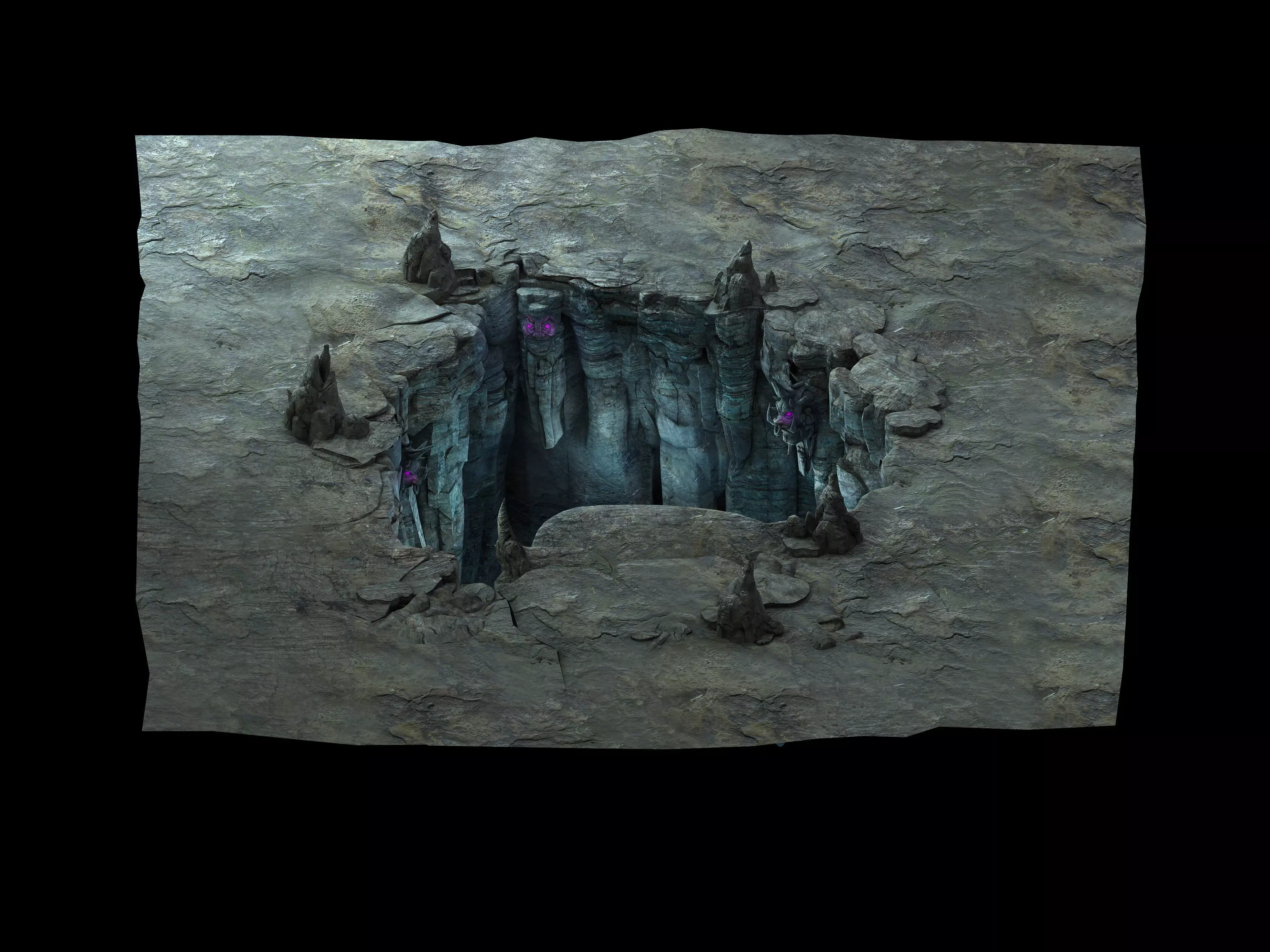 Game Model - Heihe Area Lianqi Cave 3D model_0