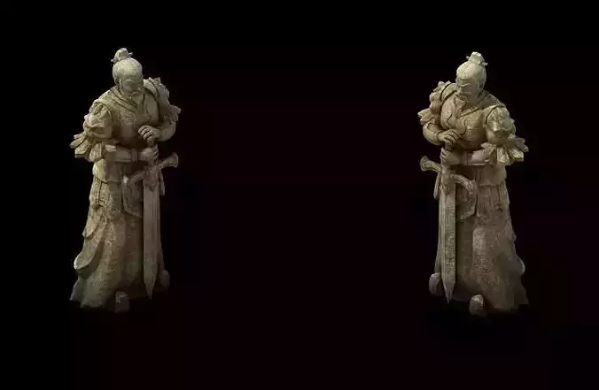 Game Model - General of the Warring States Terra cotta stone