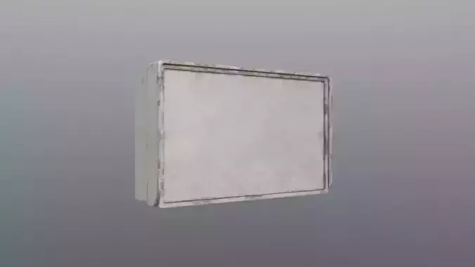 Street prop Power Box 0001 Low-poly 3D model