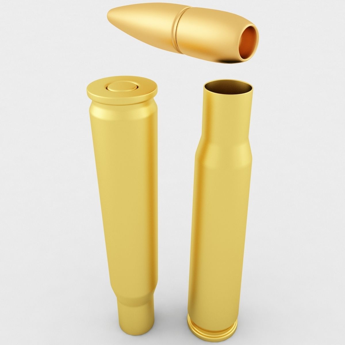 50 BMG Cartridge 3D model_2