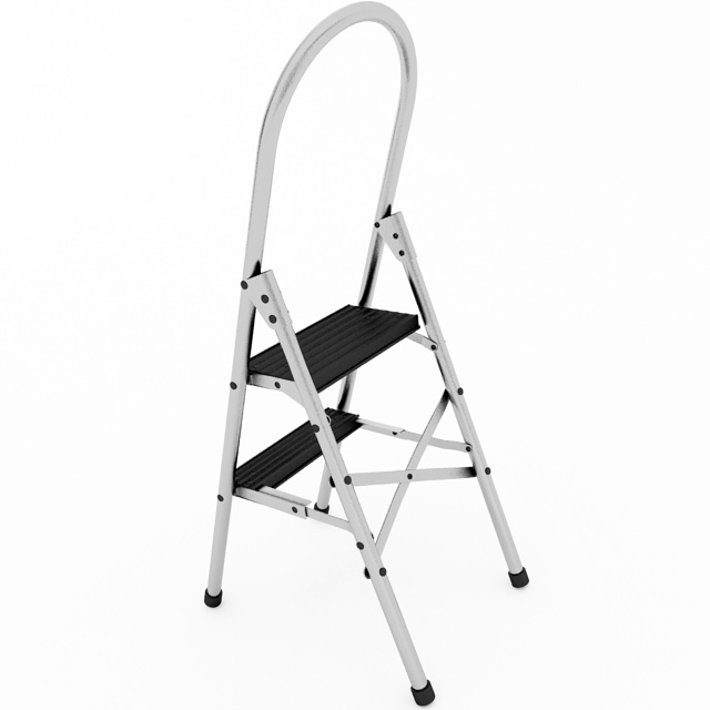 Step Ladder 3D model_3