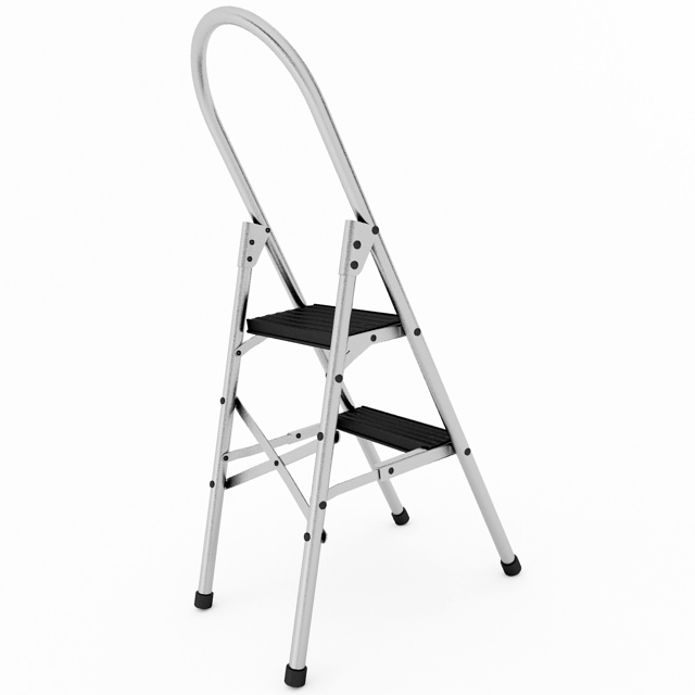 Step Ladder 3D model_2