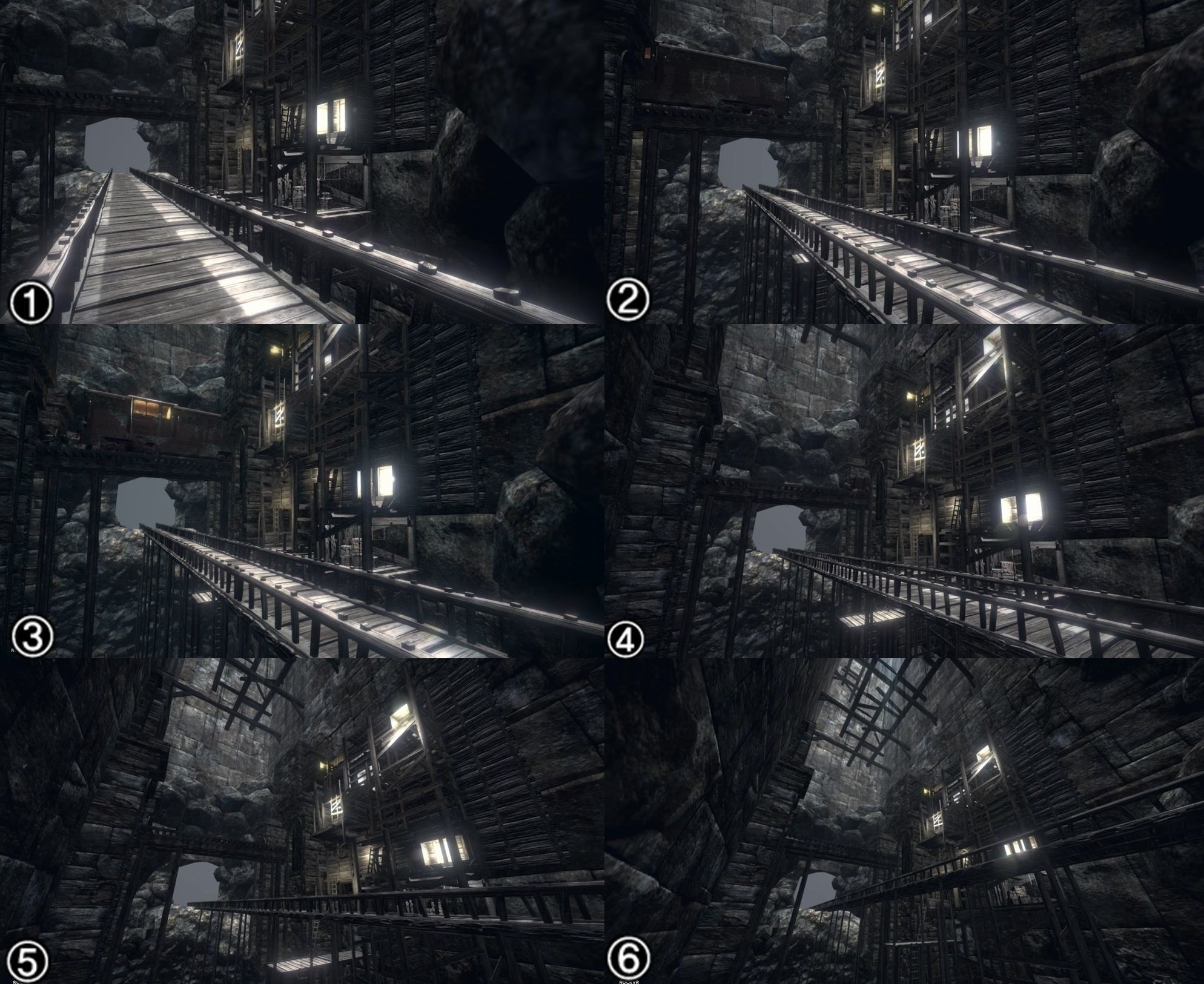 Modular cave kit Low-poly 3D model_3