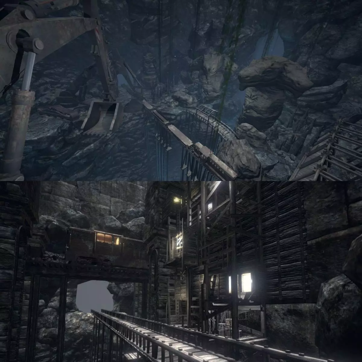 Modular cave kit Low-poly 3D model_0