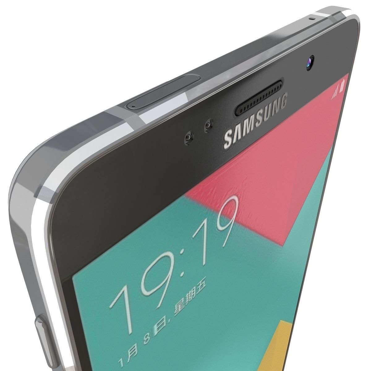 Samsung Galaxy A9 2016 Midnight Black 3D model_10