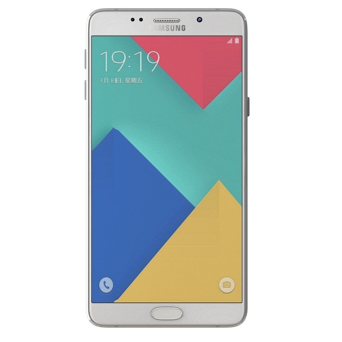 Samsung Galaxy A9 2016 Pearl White 3D model_3
