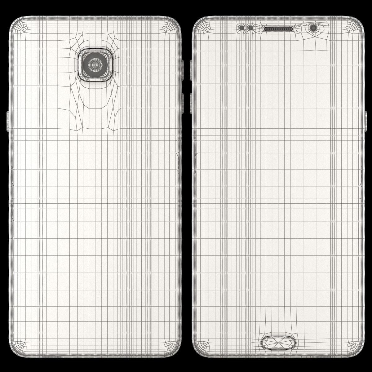 Samsung Galaxy A9 2016 Pearl White 3D model_13