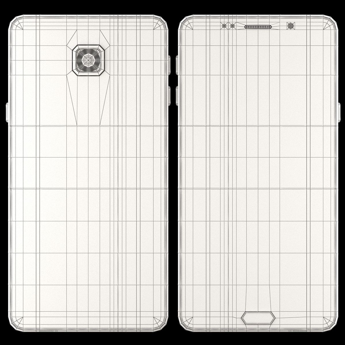 Samsung Galaxy A9 2016 Pearl White 3D model_12