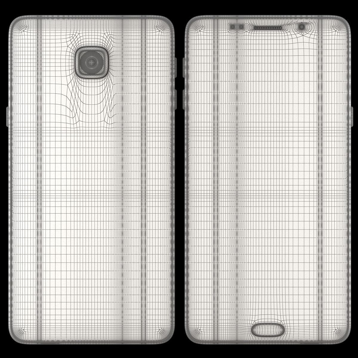 Samsung Galaxy A9 2016 Pearl White 3D model_14
