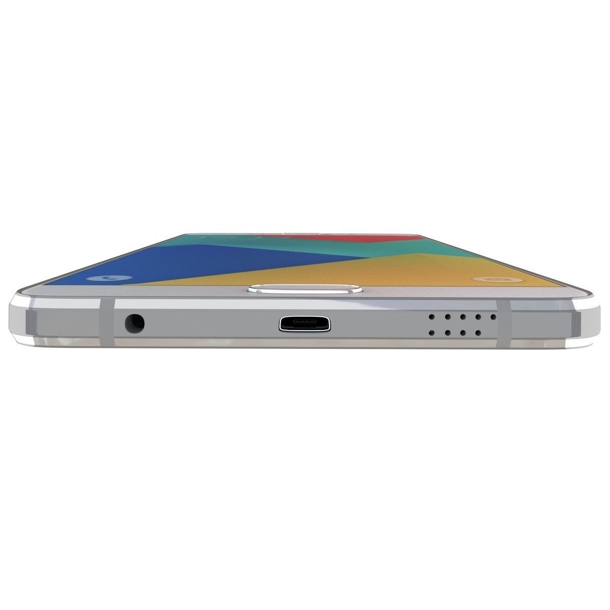 Samsung Galaxy A9 2016 Pearl White 3D model_10