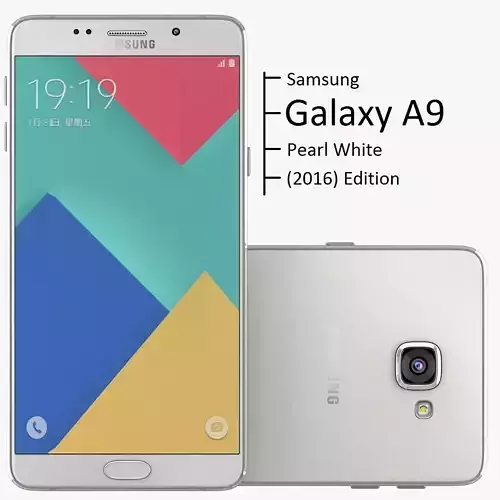 Samsung Galaxy A9 2016 Pearl White 3D model