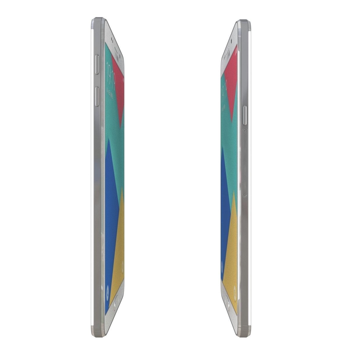Samsung Galaxy A9 2016 Pearl White 3D model_5