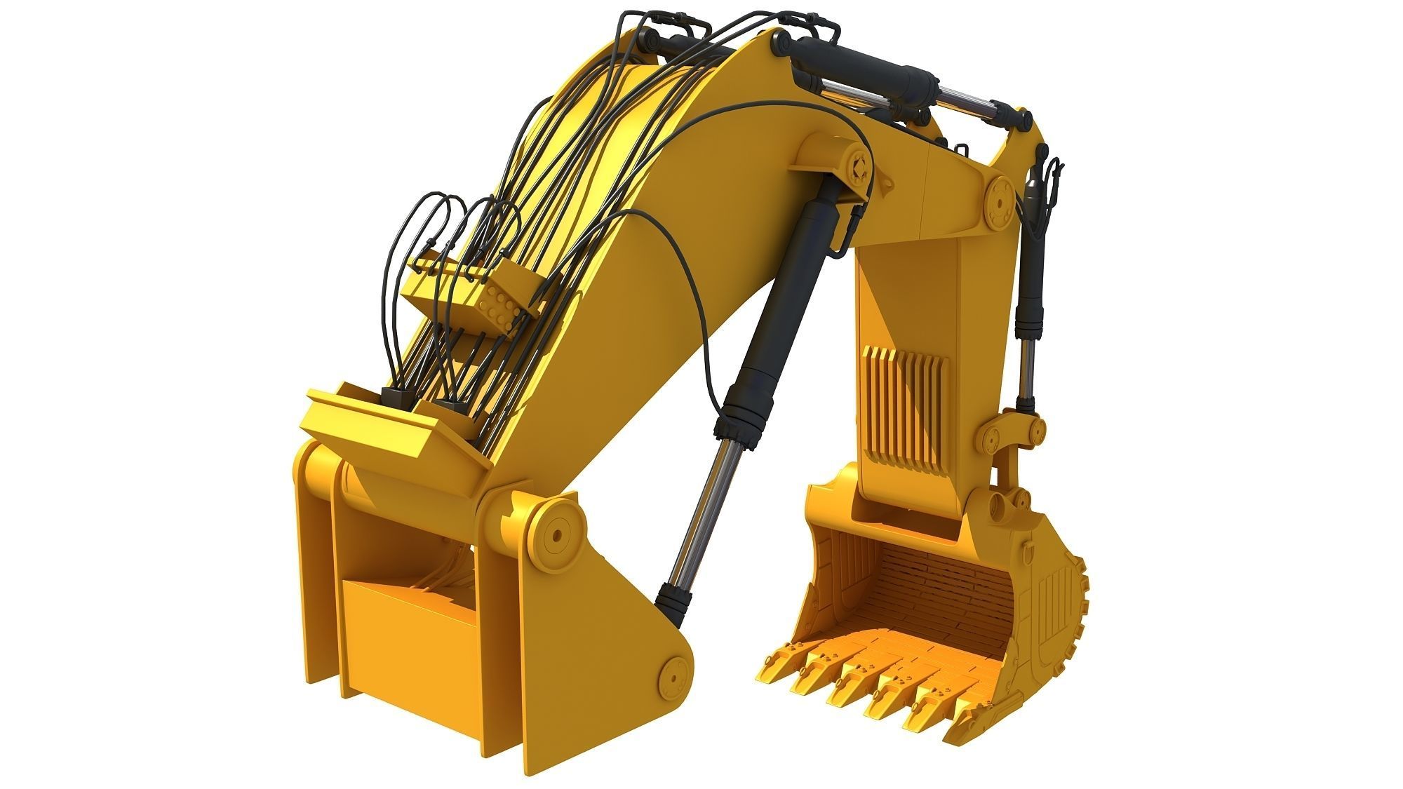 Excavator Bucket Backhoe 3D model_13