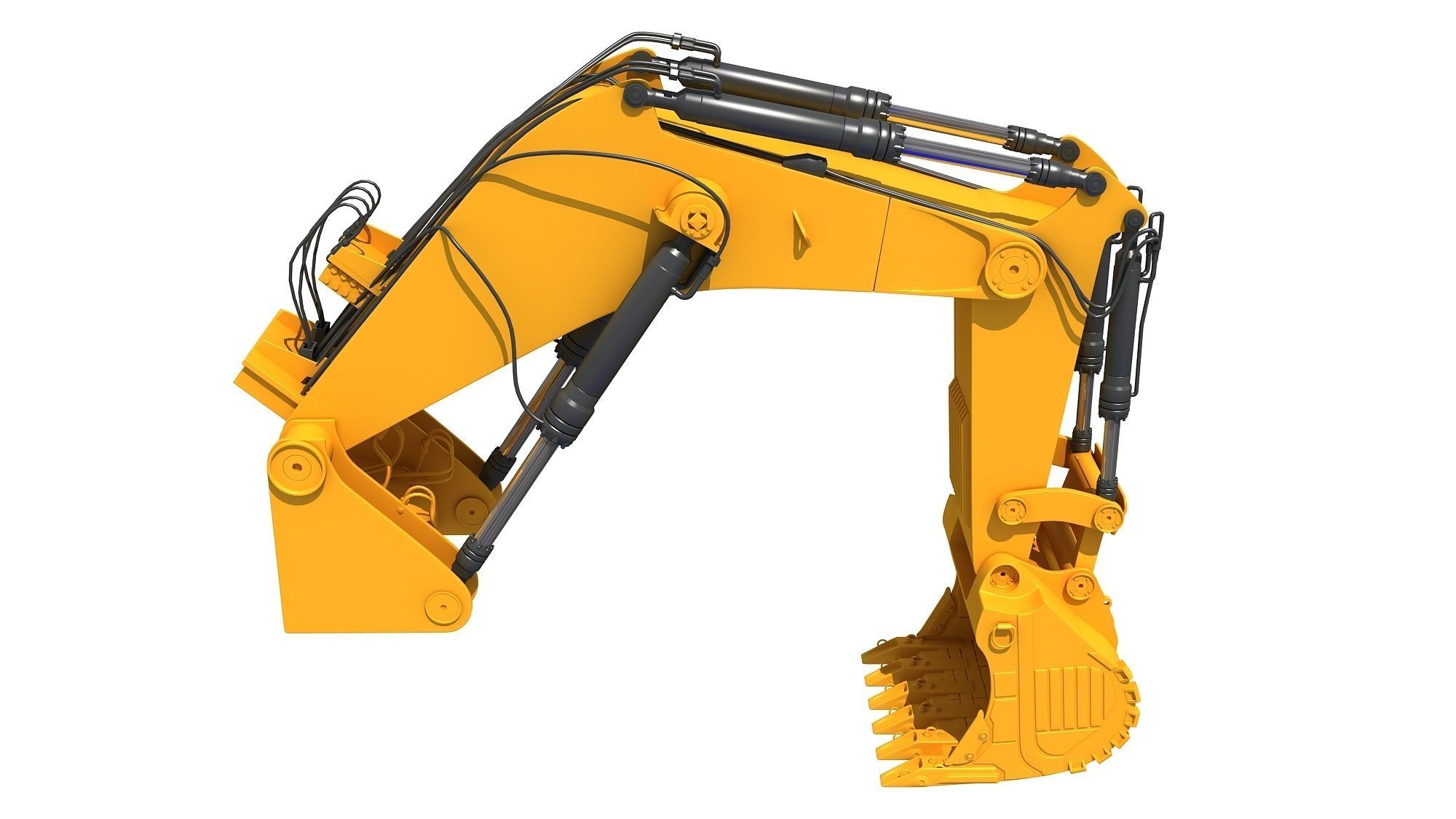 Excavator Bucket Backhoe 3D model_4